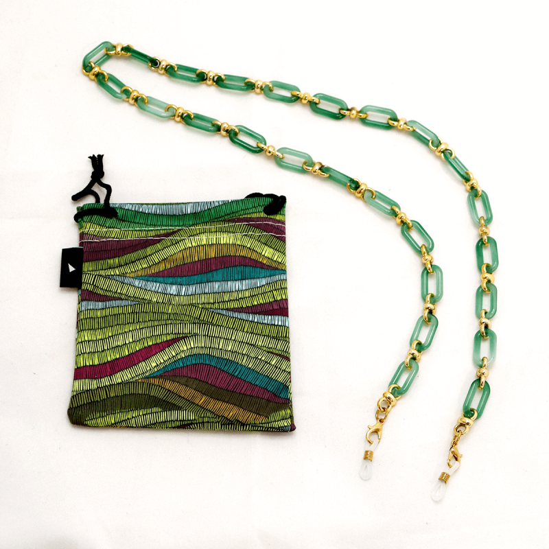 Corrente de Óculos Verde