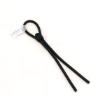 imagem respresentativa da Corrente de óculos centro style feita em neoprene preto.